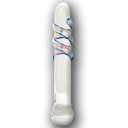 Wrapped Wand Glass Dildo