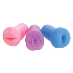 Cyberskin cock Stroker Triplets