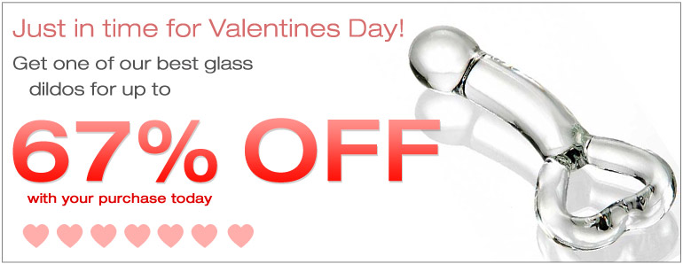Up To 70% OFF Glass Dildos!