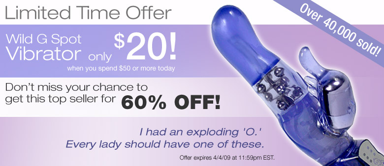 Get the Wild G Spot Vibe for only $20!