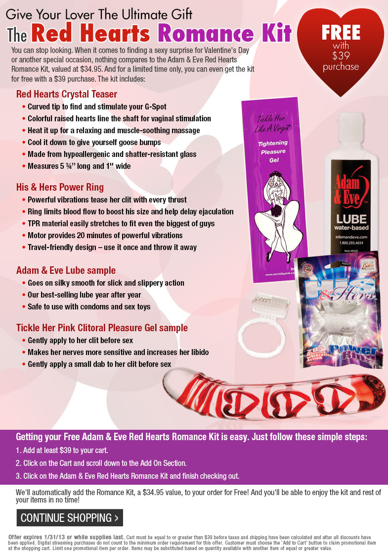 Get Your FREE Red Hearts Romance Kit