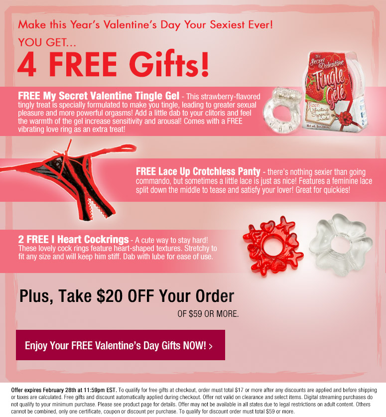 Get 4 FREE Gifts + $20 OFF