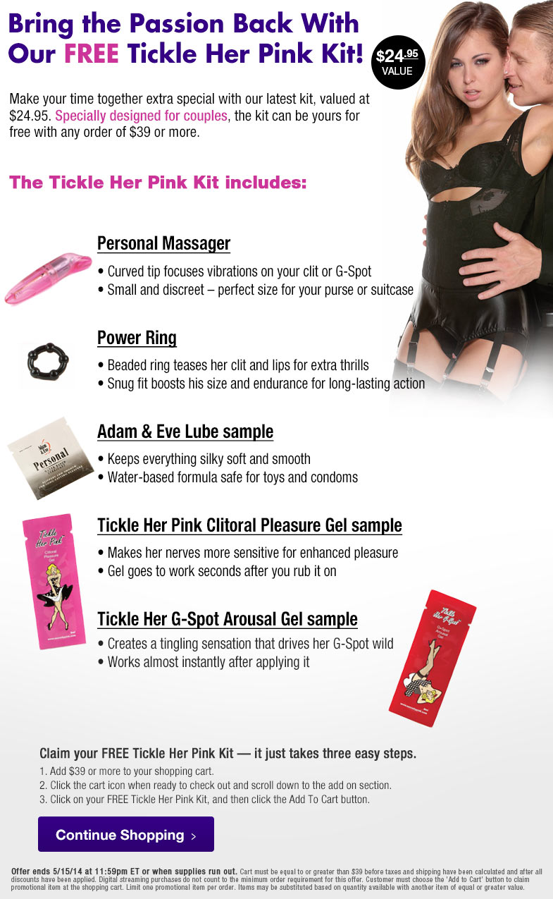 Get Your FREE Tickle Your Pink Kit!