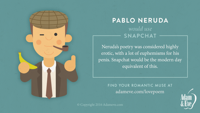 Pablo Neruda would use...