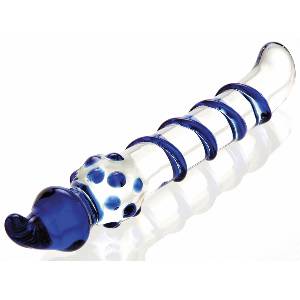 Blue Swirl 4-Way Glass G