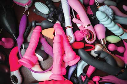 pile of many different types of sex toys