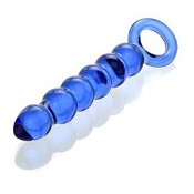 Cobalt Glass Nubby Vibrator