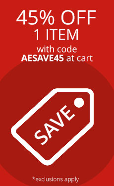 45% Off ! Item! Use Code AESAVE45!