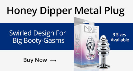 Buy A Honey Dipper Metal Butt Plug! Swirled Design For Big Booty Gasms 3 Sizes Available