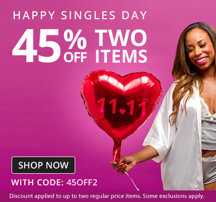Happy Singles Day - 45% Off Up To Two Regular Price Items