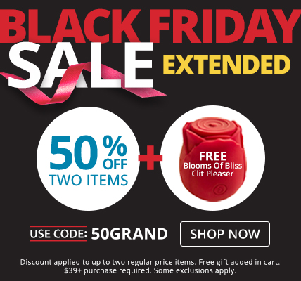 50% Off Up To 2 Regular Price Items + Free Blooms Of Bliss Clit Pleaser with code 50GRAND