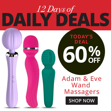 Shop 12 Days of Deals! Todays Deal 60% Off Adam Eve Wand Massagers!