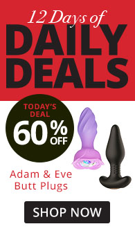 12 Days of Deals! Todays Deal Adam Eve Butt Plugs 60% Off!