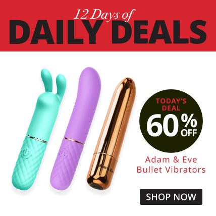 Shop 12 Days of Deals! Todays Deal 60% Off Adam Eve Bullet Vibes