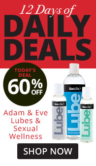 12 Days of Deals! Todays Deal Adam Eve Lubes and Sexual Wellness 60% Off!