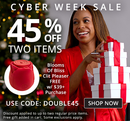 45% Off Up To Two Regular Price Items With Code DOUBLE45 + Free Blooms Of Bliss Clit Pleaser with $39+ Purchase