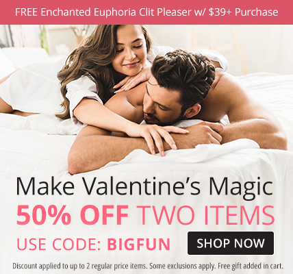 50% Off Up To Two Regular Price Items + Free Enchanted Euphoria Clit Pleaser With $39+ Purchase with code BIGFUN