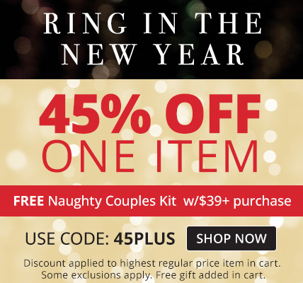 45% Off 1 Regular Price Item + Free Naughty Couples Kit with $39 Purchase with code 45PLUS
