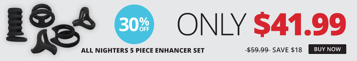 Adam and Eve All Nighter Silicone Enhancer Set Only 41.99!