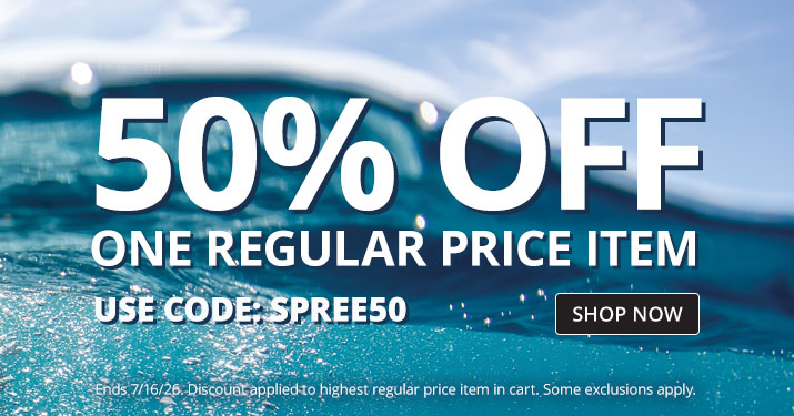 50% Off 1 Regular Priced Item with code SPREE50