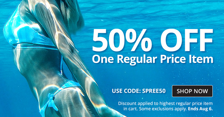 50% Off 1 Regular Priced Item with code SPREE50