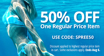 50% Off One Regular Price Item With Code SPREE50