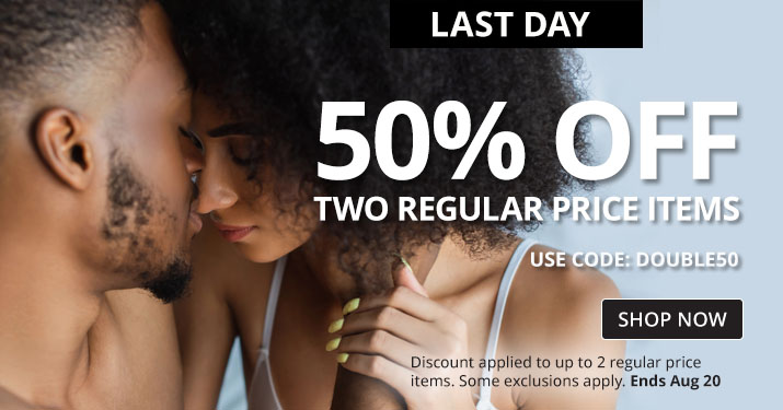 50% Off 2 Regular Priced Items with code DOUBLE50 - LAST DAY!