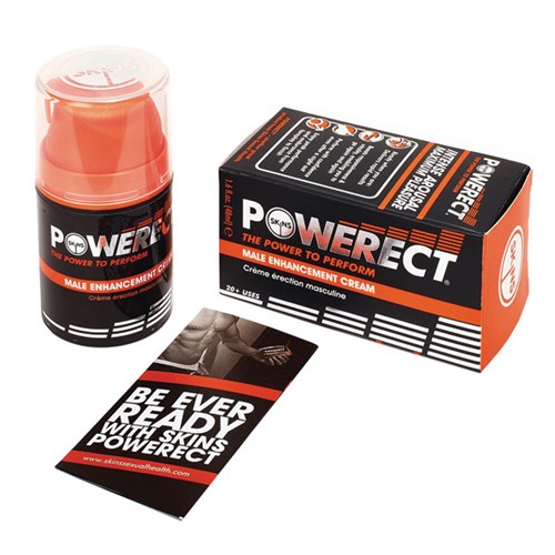 Powerect Male Enhancement Cream can and box 1. 6 oz
