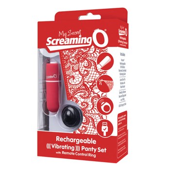 My Secret Charged Remote Control Panty Red Packaging