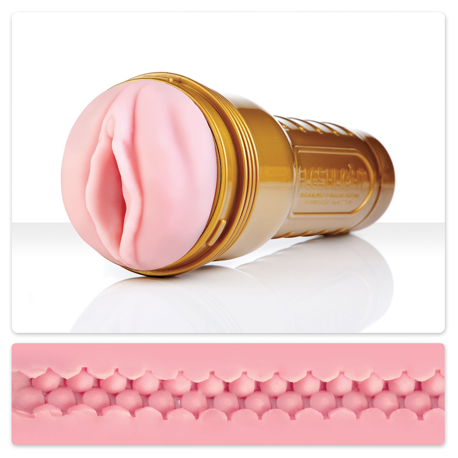 Fleshlight Stamina Trainer Value Pack stroker with tunnel texture shown