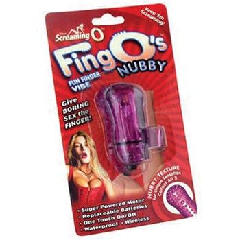 Fingo Nubby Finger Vibrator package