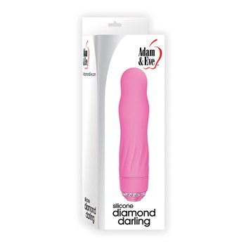 A&E Silicone Diamond Darling Vibrator pink box