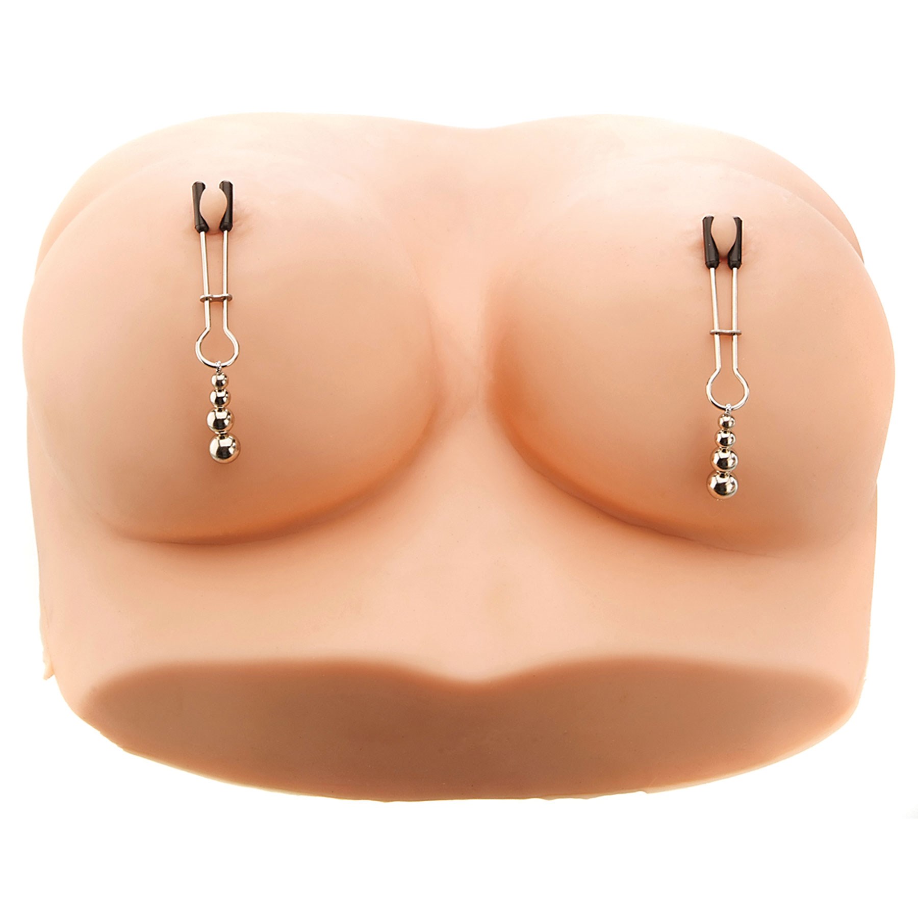Eves Naughty Nipple Clamps worn on mannequin