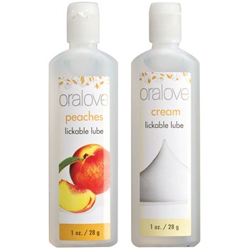 Oralove Delicious Duo Lickable Lubes peach