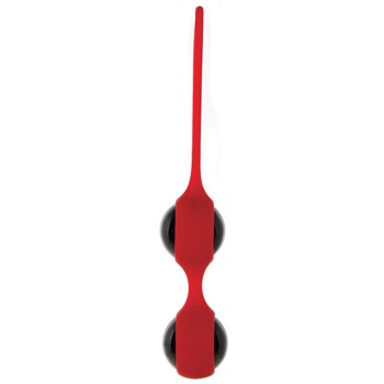 Scarlet Couture Glass Duo Balls side view