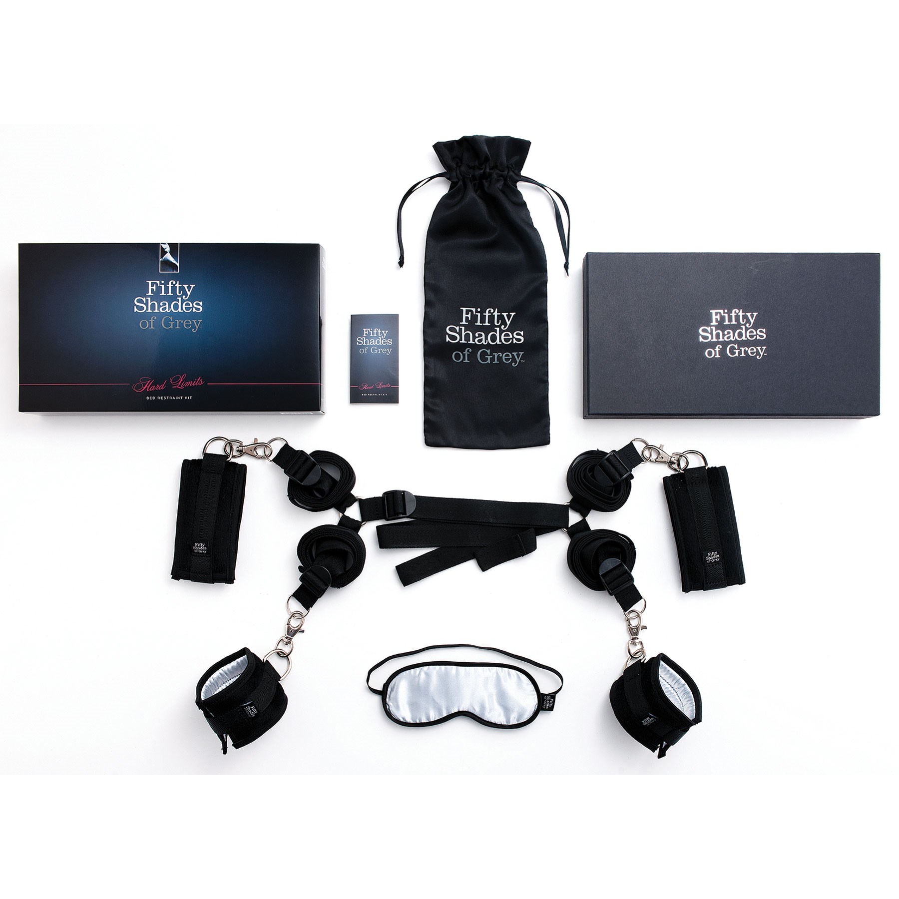 Fifty Shades of Grey Hard Limits Bed Restraint Kit with packaging
