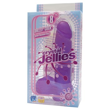 Crystal Jellies 8" Ballsy Dildo box