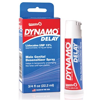 Dynamo Delay Spray with packaging