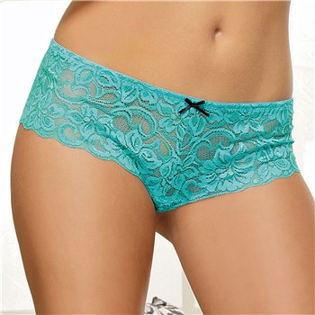 Open For Business Crotchless Panty turquoise front