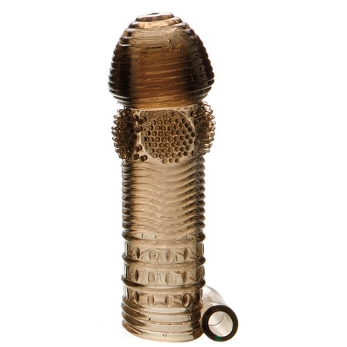A&E Vibrating Penis Sleeve Kit multi-textured sleeve