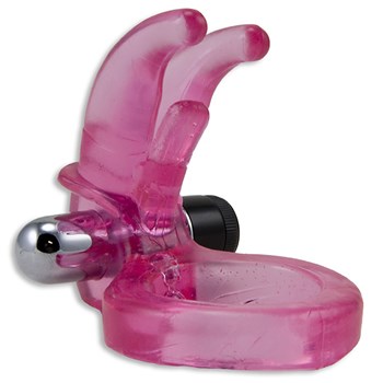 Triple Clit Flicker Vibrating Penis Ring side view