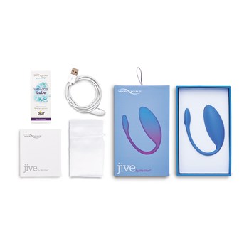 We-Vibe Jive G-Spot Massager showing all components