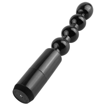 Vibrating Anal Power Beads laying on table