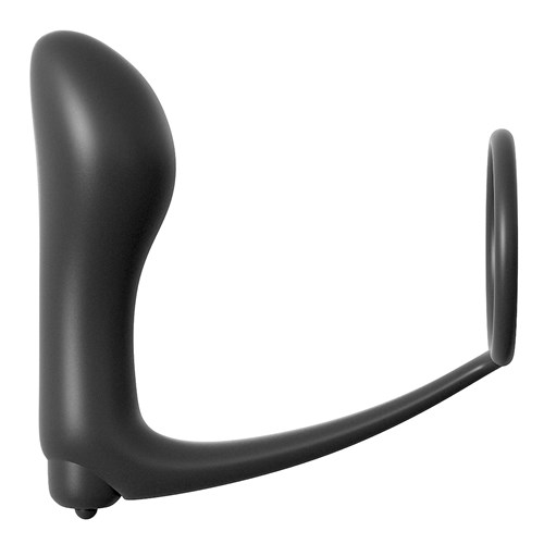 Vibrating Ass-Gasm Cockring Plug side view