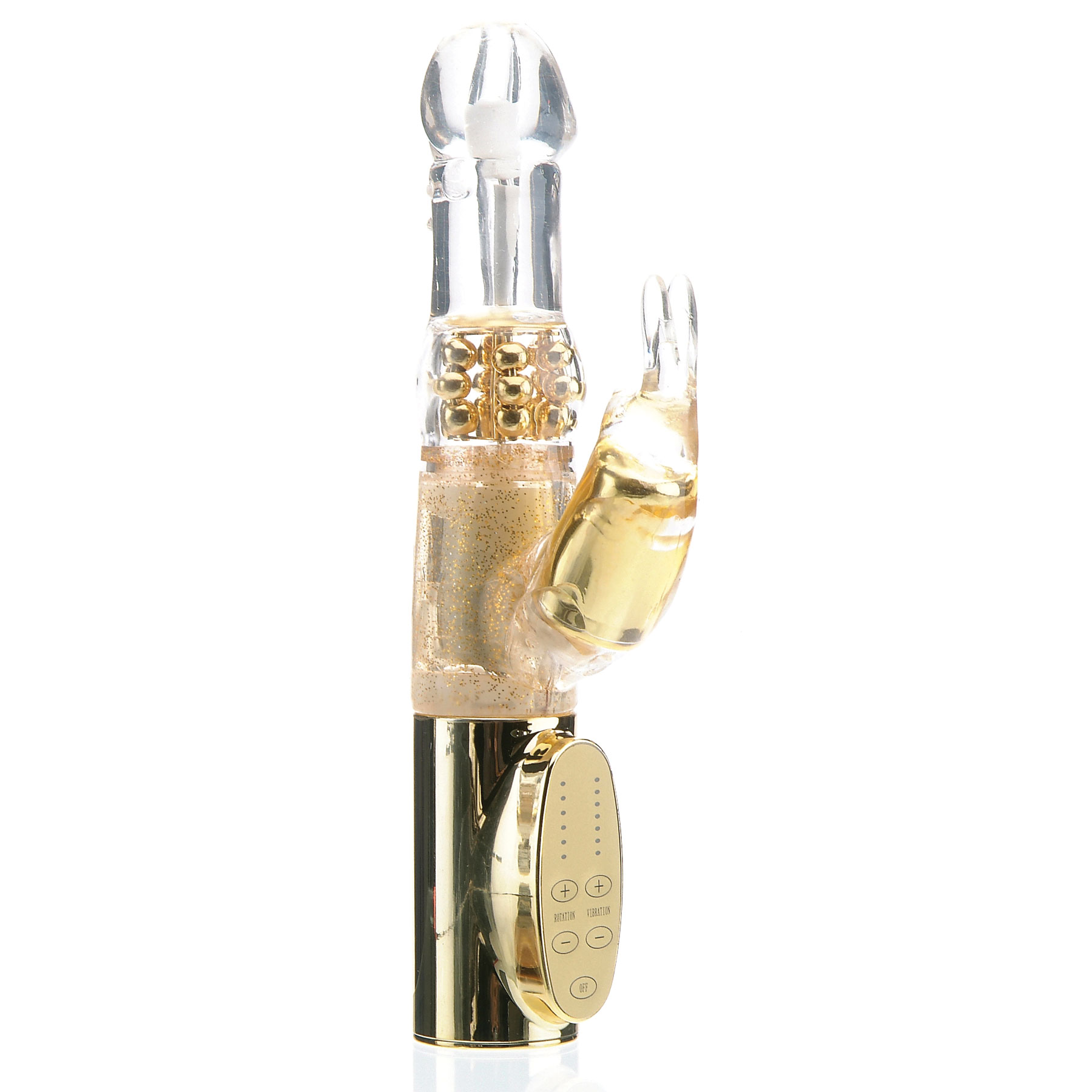 Operate premium Regularity Golden Jack Rabbit Vibrator | Adam & Eve