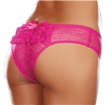 Irresistable Crotchless Lace Panty pink back
