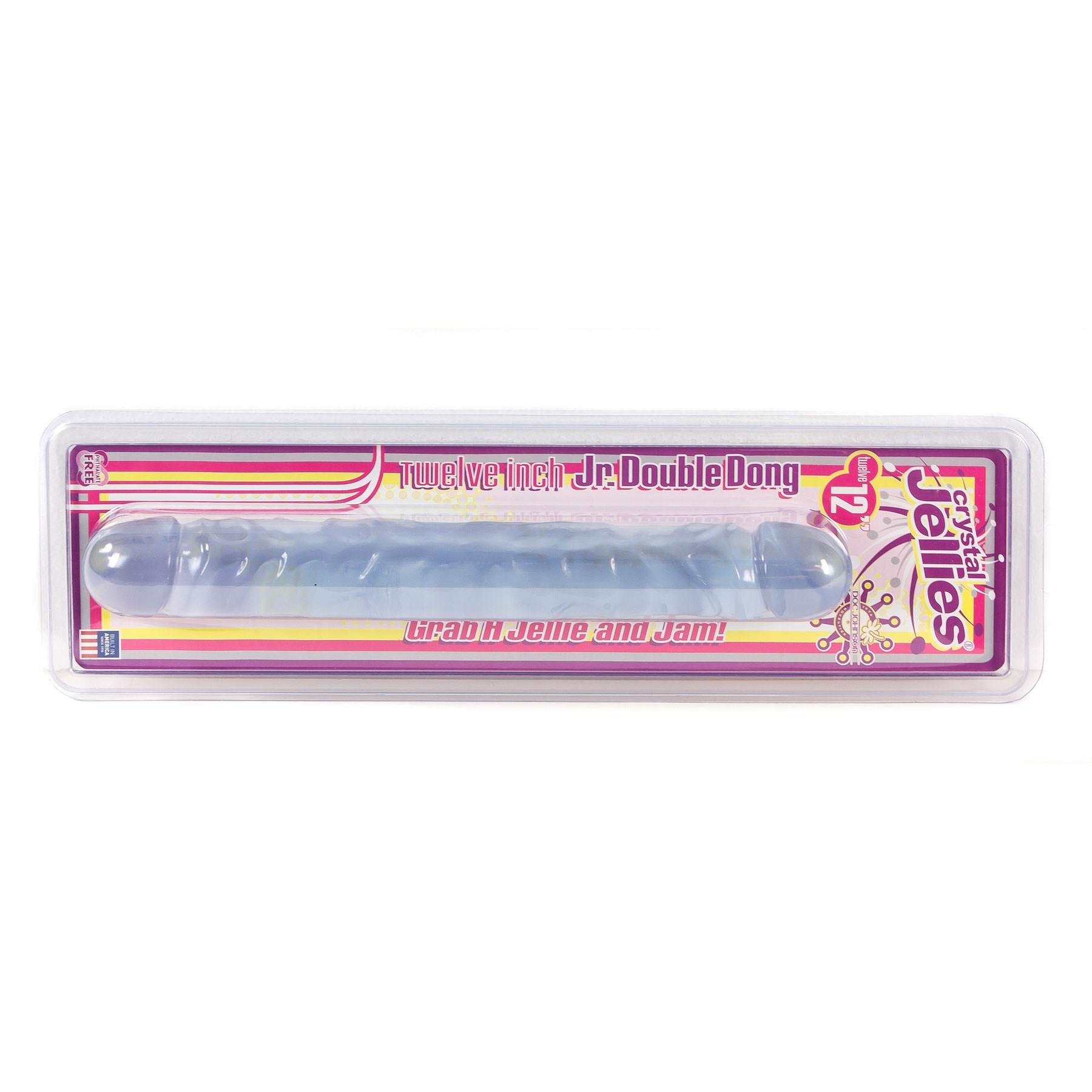 Super Jelly Realistic Double Dildo clear packaging