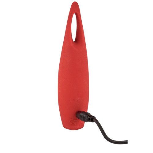 Red Hot Spark Clitoral Vibe charger plugs into base of vibe