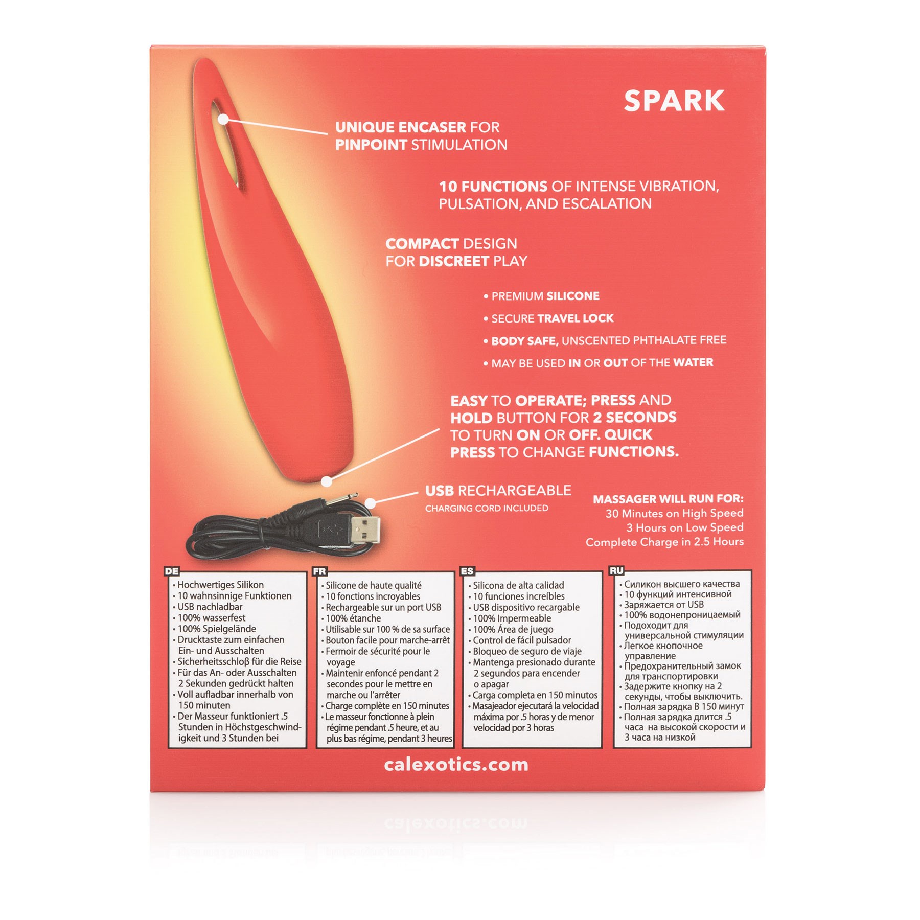 Red Hot Spark Clitoral Vibe box