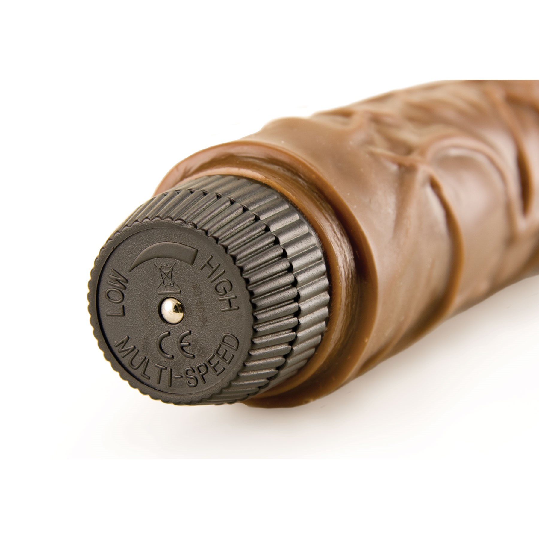 Jelly Chocolate Dream Vibrator close up of twist control base
